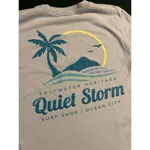 Quiet Storm Surf Shop Ocean City Maryland YOUTH LARGE T-Shirt Surfing Beach